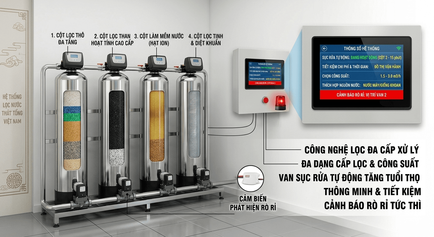 Công nghệ lọc đa cấp xử lý